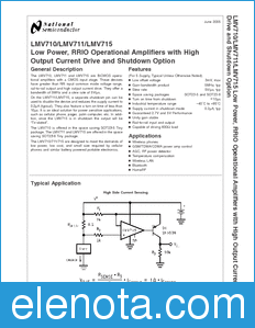 National Semiconductor LMV710 datasheet
