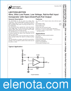 National Semiconductor LMV7235 datasheet