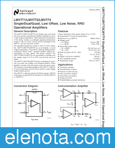 National Semiconductor LMV771 datasheet