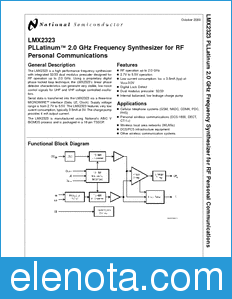 National Semiconductor LMX2323 datasheet