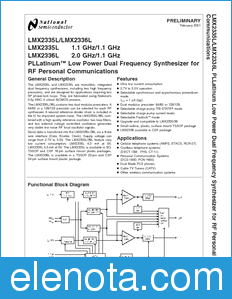 National Semiconductor LMX2335L datasheet