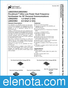 National Semiconductor LMX2335U datasheet