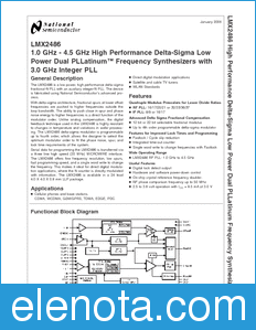National Semiconductor LMX2486 datasheet