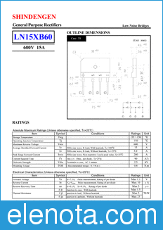 Shindengen LN15XB60 datasheet