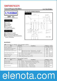 Shindengen LN4SB60 datasheet