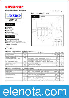 Shindengen LN6SB60 datasheet