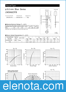 Panasonic LNG992CFB datasheet