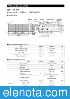 Panasonic LNP105011 datasheet