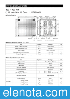 Panasonic LNP120021 datasheet