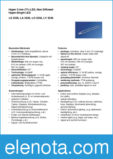 Infineon LO3336-SV datasheet