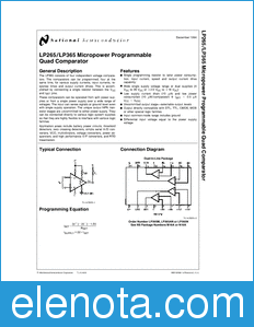 National Semiconductor LP265 datasheet