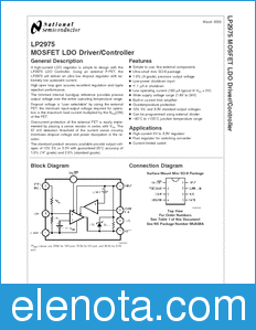 National Semiconductor LP2975 datasheet