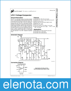 National Semiconductor LP311 datasheet