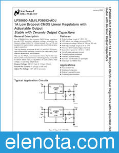 National Semiconductor LP38690-ADJ datasheet