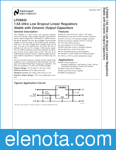 National Semiconductor LP38842 datasheet