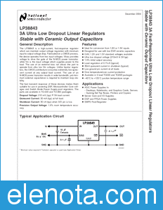 National Semiconductor LP38843 datasheet