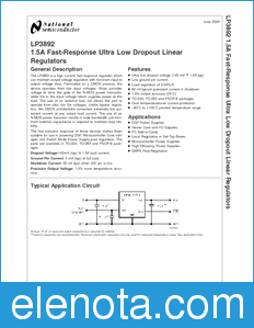 National Semiconductor LP3892 datasheet