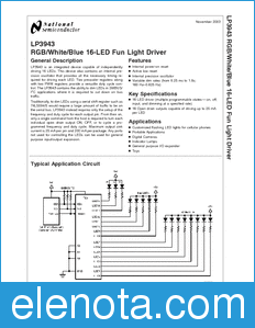 National Semiconductor LP3943 datasheet