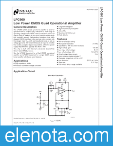 National Semiconductor LPC660 datasheet