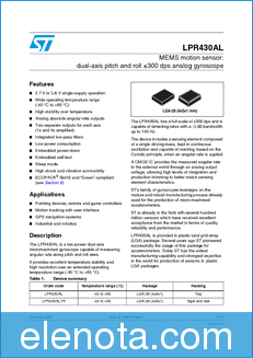 STMicroelectronics LPR430AL datasheet
