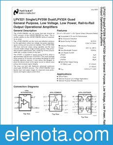 National Semiconductor LPV321 datasheet