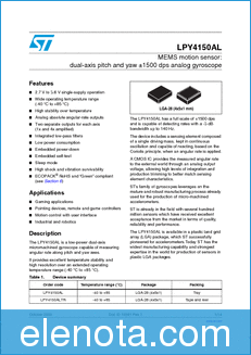 STMicroelectronics LPY4150AL datasheet