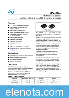 STMicroelectronics LPY430AL datasheet
