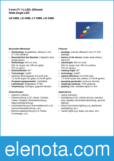 Infineon LR5480-CF datasheet