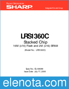 Sharp LRS1360C datasheet
