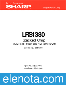 Sharp LRS1380 datasheet