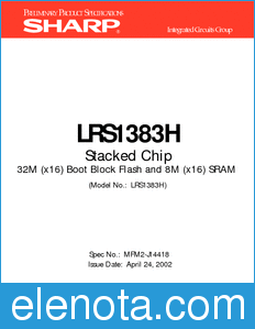 Sharp LRS1383H datasheet