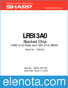Sharp LRS13A0 datasheet