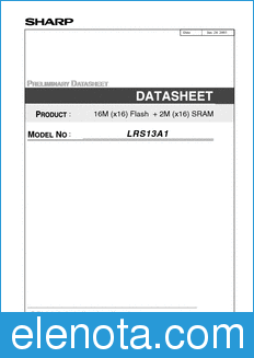 Sharp LRS13A1 datasheet