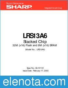Sharp LRS13A6 datasheet