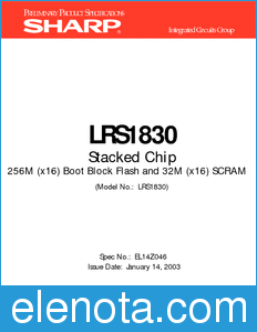 Sharp LRS1830 datasheet