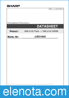 Sharp LRS1845 datasheet