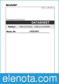 Sharp LRS1851 datasheet
