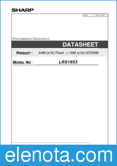 Sharp LRS1853 datasheet