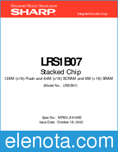 Sharp LRS1B07 datasheet