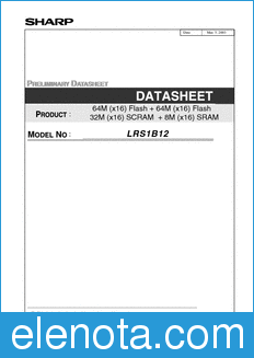 Sharp LRS1B12 datasheet