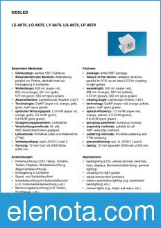 Infineon LSA670-H2J2-1 datasheet