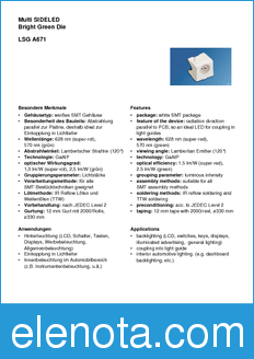Infineon LSGA671 datasheet