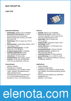 Infineon LSGT770 datasheet