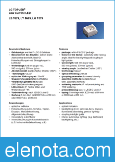Infineon LST679-F2G2-1 datasheet