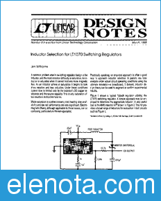 Linear Technology LT1070 datasheet