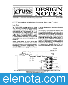 Linear Technology LT1180 datasheet