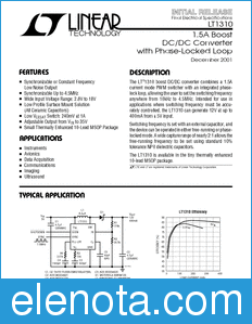 Linear Technology LT1310 datasheet