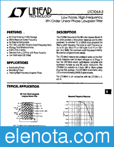 Linear Technology LTC1064-3 datasheet