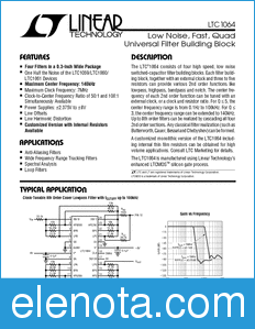 Linear Technology LTC1064 datasheet