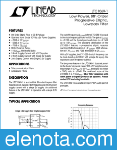 Linear Technology LTC1069-1 datasheet